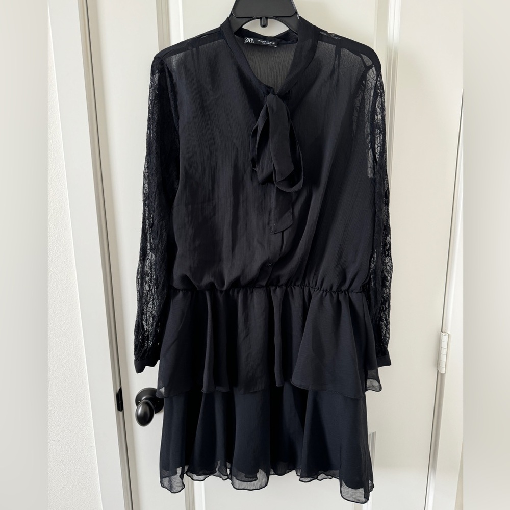 Zara Black Lace Dress